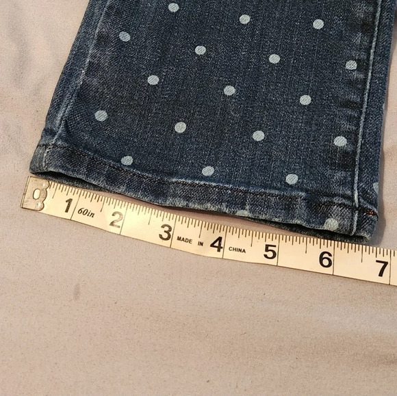 Tommy Hilfiger woman's cropped jeans with polka dots size 6 - Picture 8 of 10